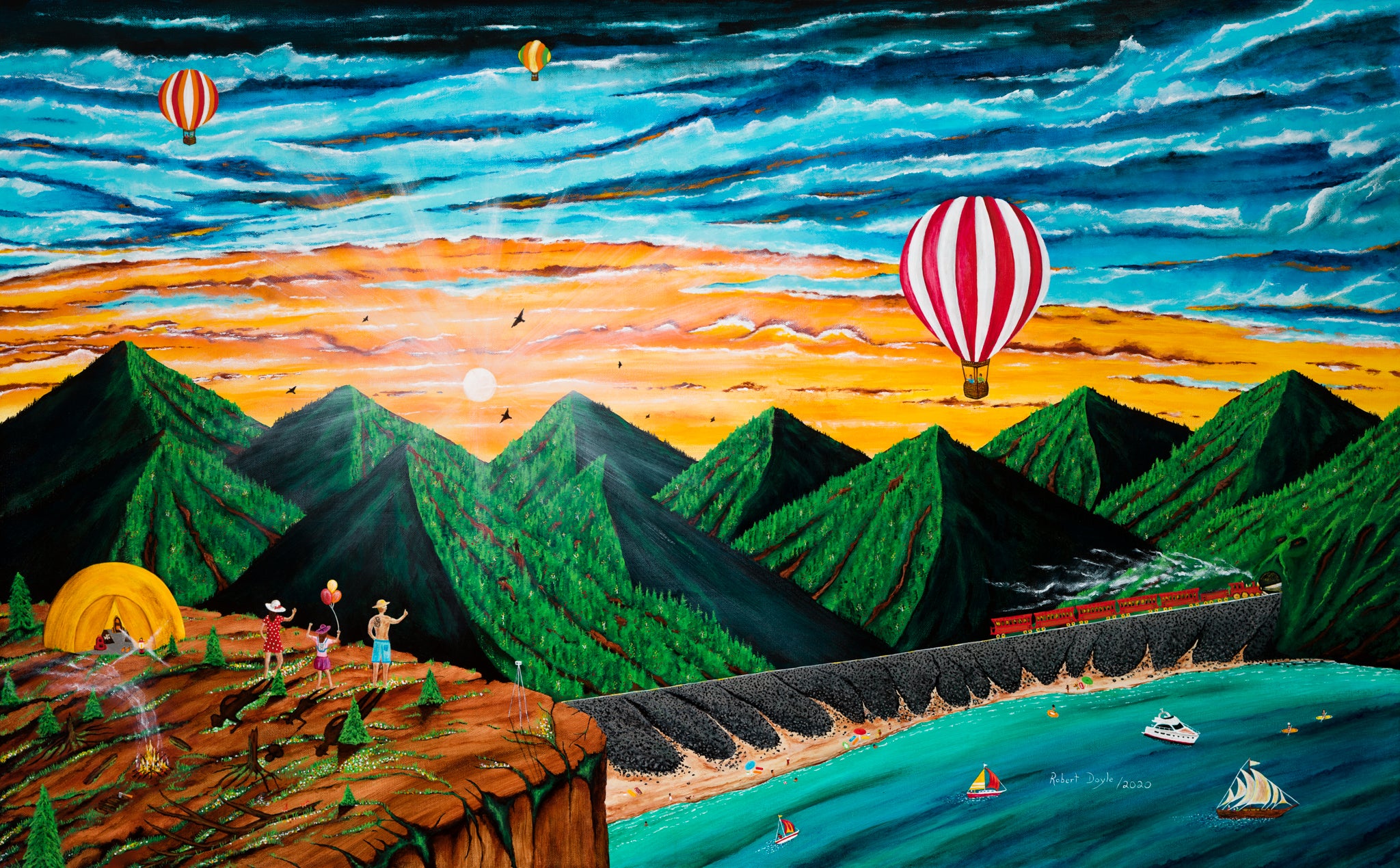 Adventurous Escape 30" by 48"