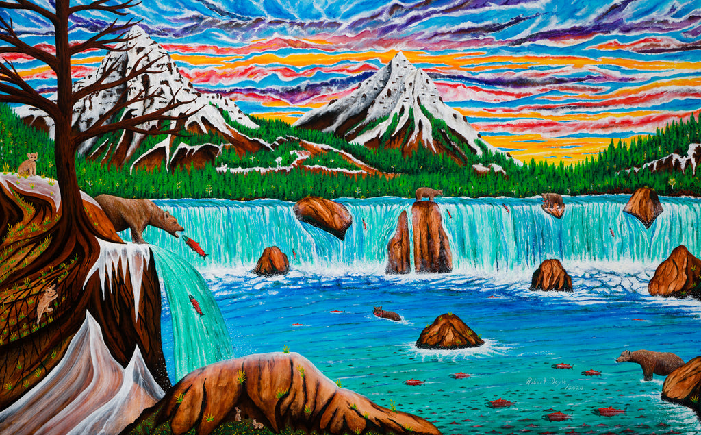 Grizzly Falls 30" by 48"